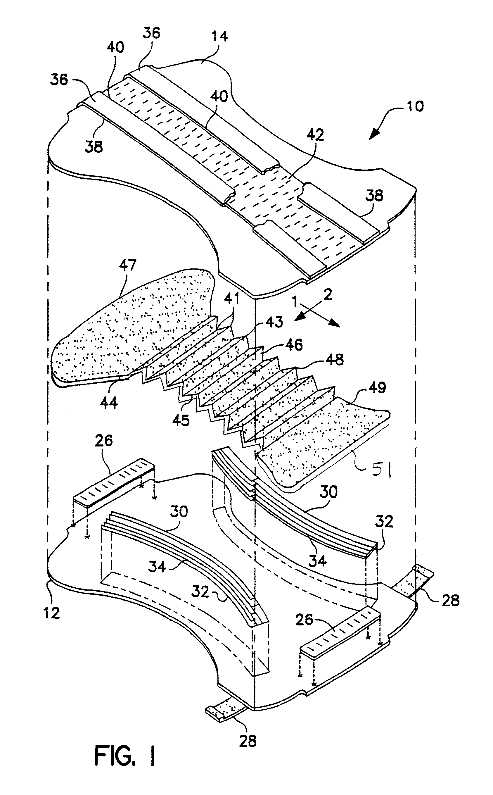 Incontinence garment having pleated extensible liquid retention layer
