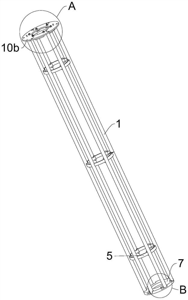 Material filtering and supporting structure in spray drying tower, production equipment and process of material filtering and supporting structure