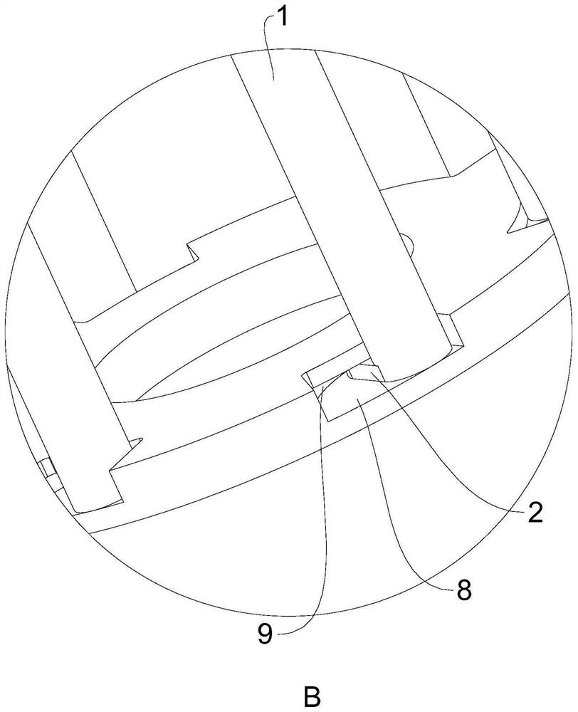 Material filtering and supporting structure in spray drying tower, production equipment and process of material filtering and supporting structure