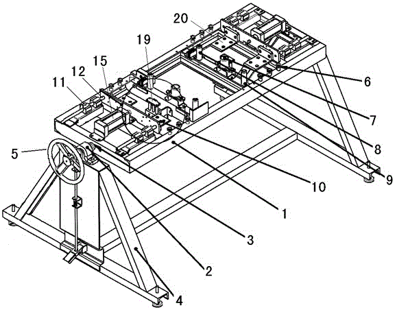 Welding fixtures for fixing and shaping the metal structure bottom frame