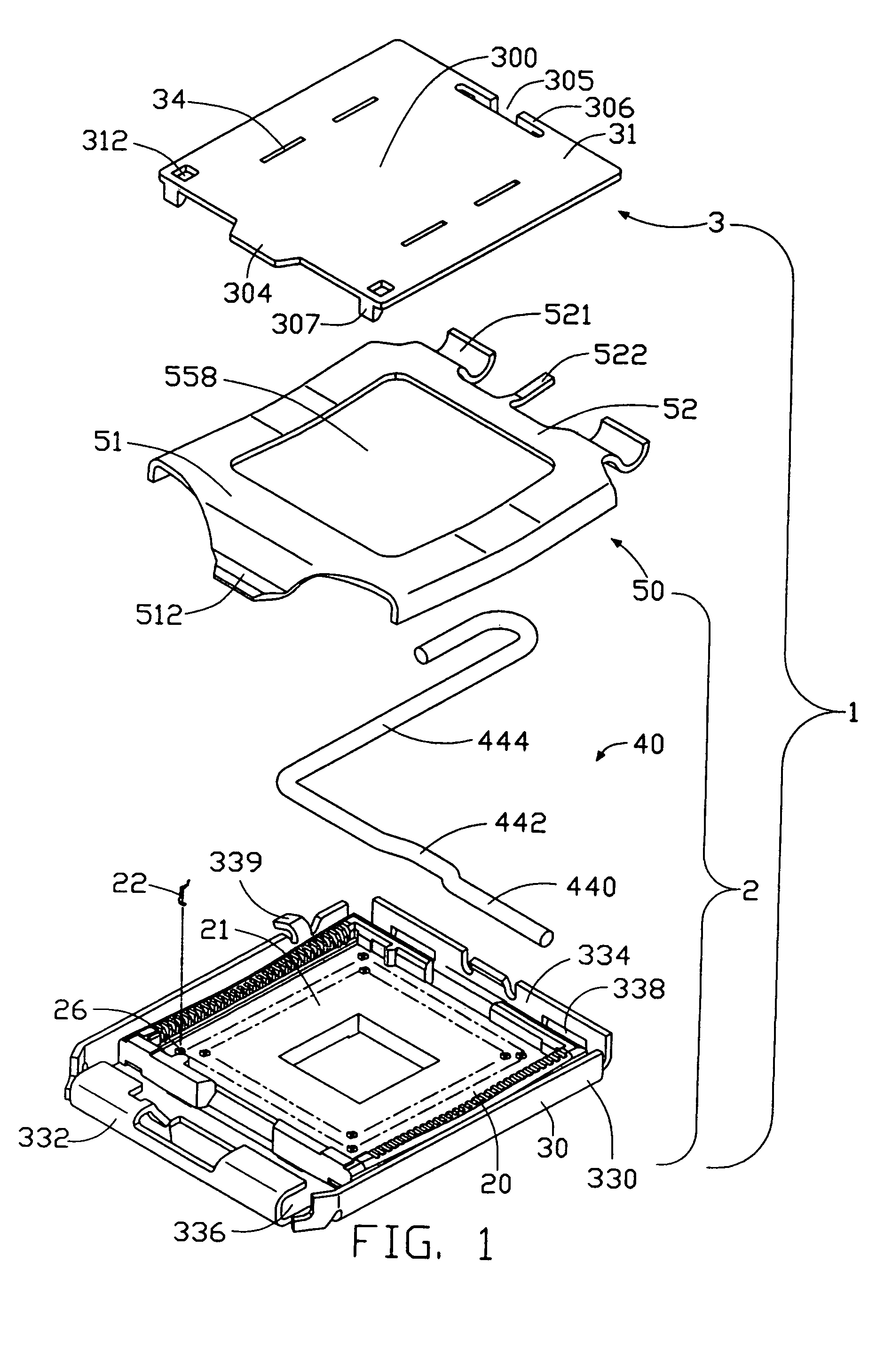 Electrical connector assembly with pick up cap