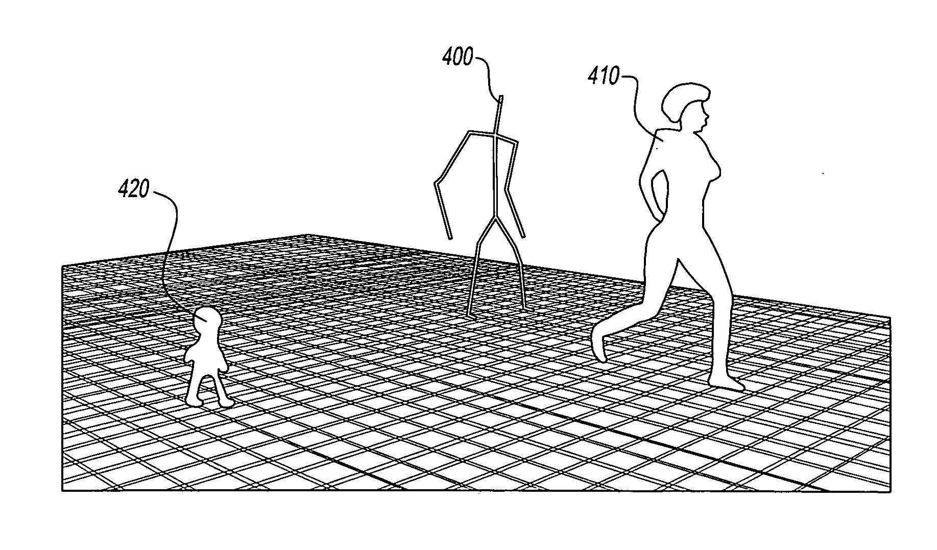 Method of using skeletal animation data to ascertain risk in a surveillance system
