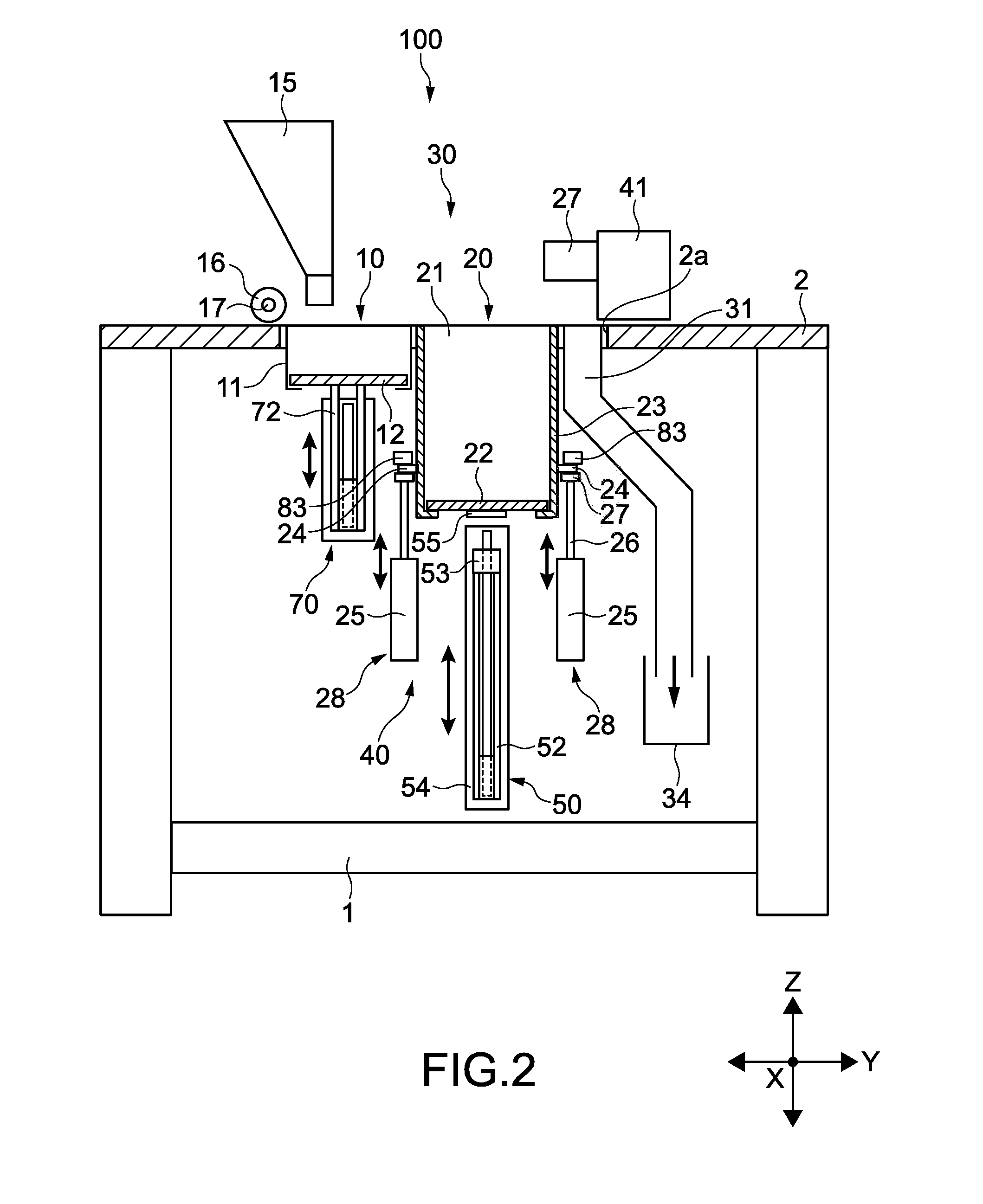 Modeling apparatus, powder removing apparatus, modeling system, and method of manufacturing a model