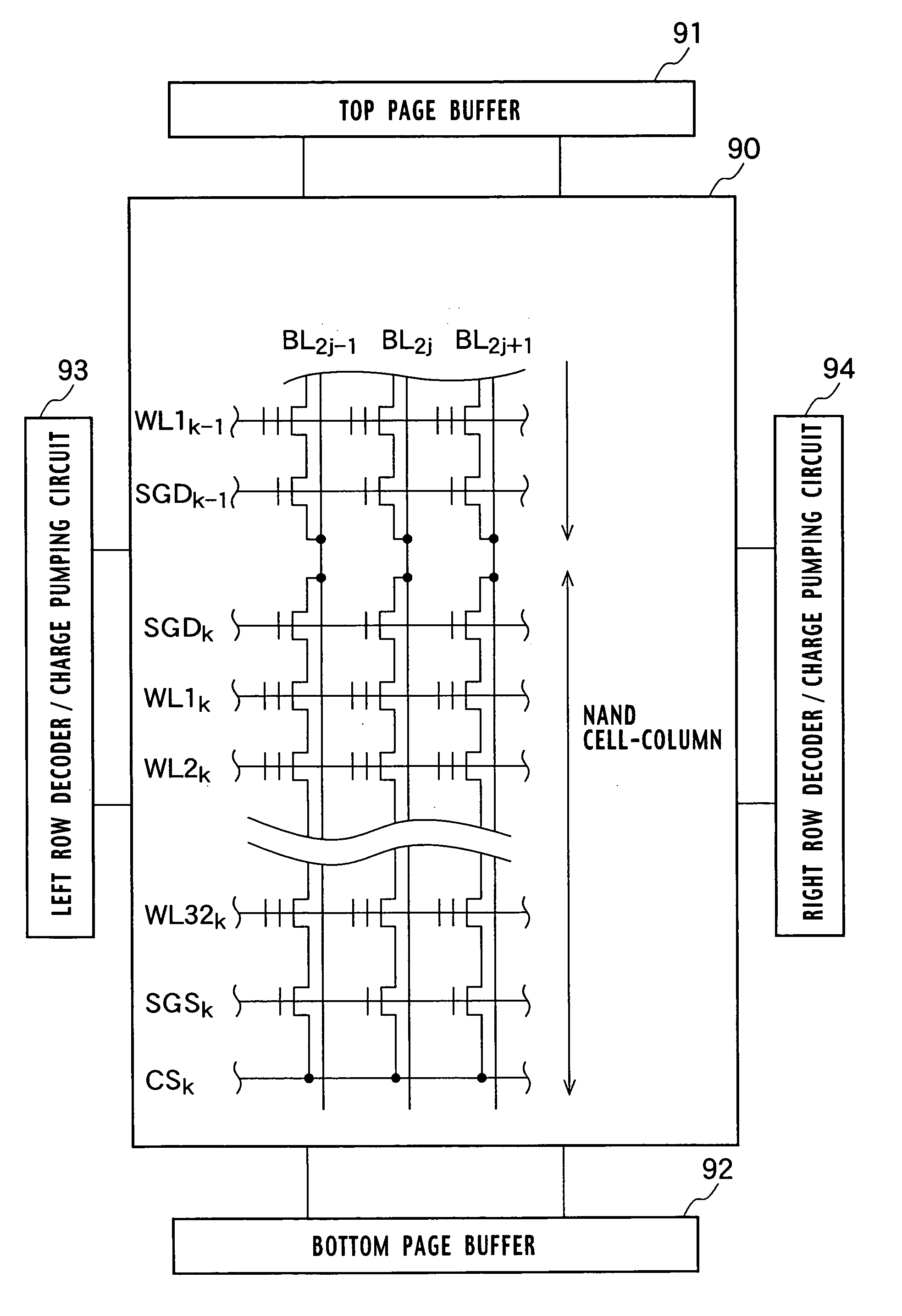 Stacked gate semiconductor memory and manufacturing method for the same