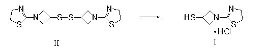 3-sulfhydryl-1-(1,3-thiazoline-2-yl)-azetidine hydrochloride crystal and preparation method thereof