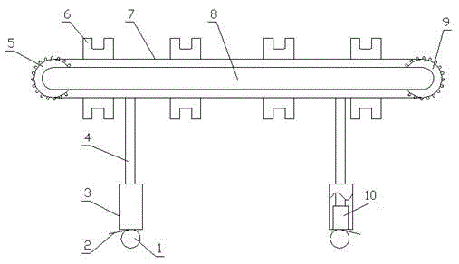 Cloth conveying device for textiles