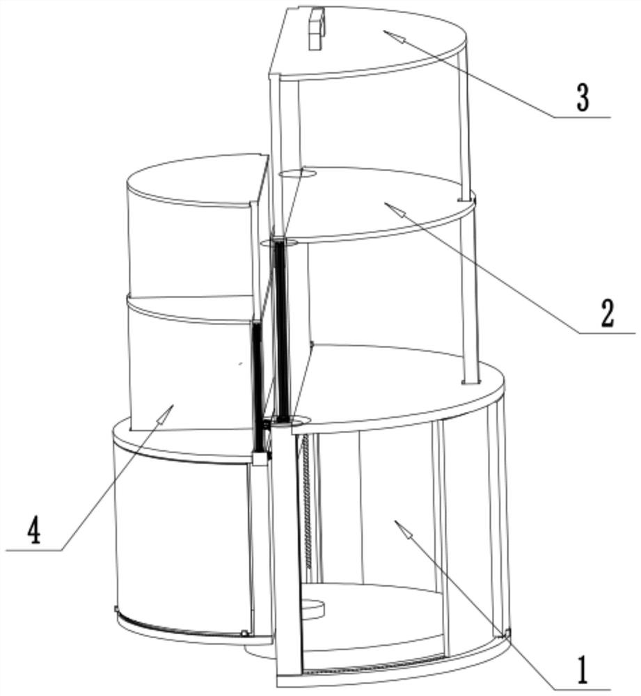 Portable manual-automatic integrated multi-layer dressing table