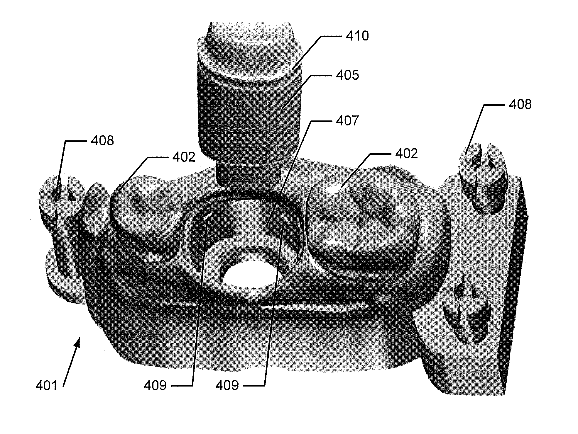 Support of removable components in a teeth model manufactured by means of CAM