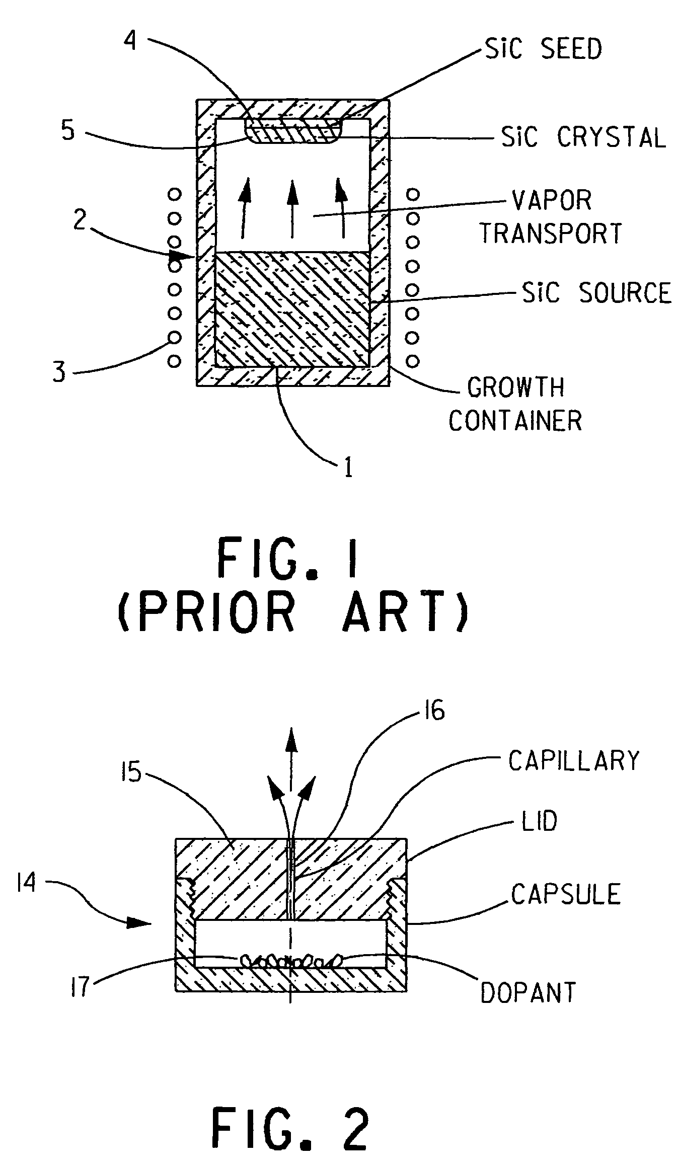 Method of and system for forming SiC crystals having spatially uniform doping impurities