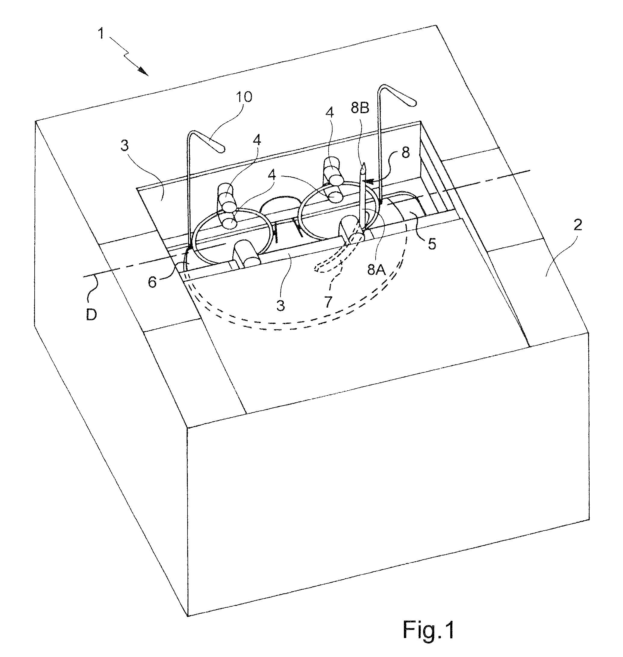 Method of controlling a feeler to read the bezel of an eyeglass frame