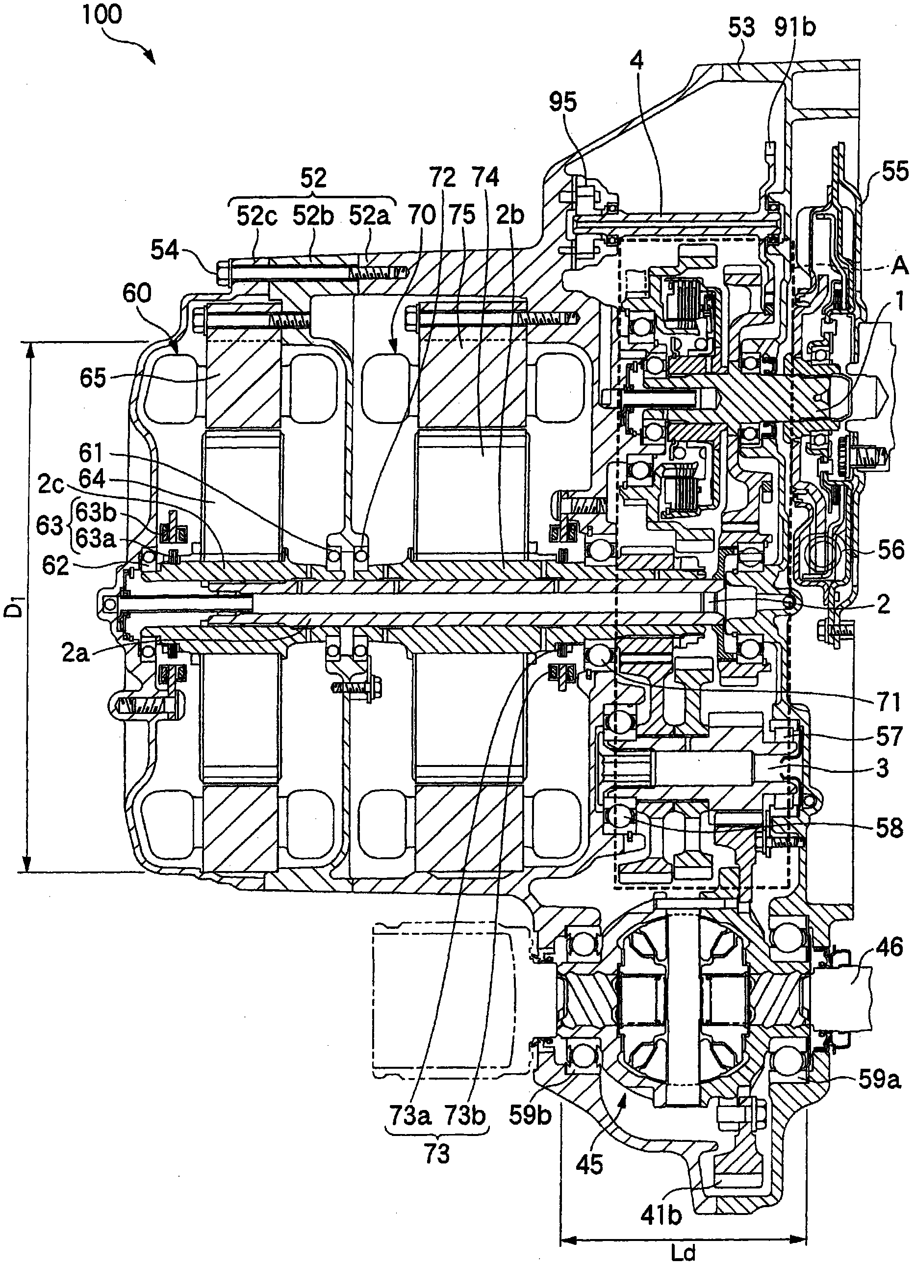 Hybrid vehicle drive unit