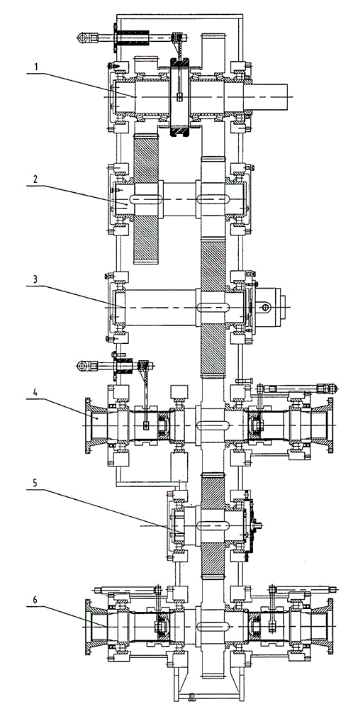 Interlocking gearbox gear shifting mechanism suitable for being used on vehicle-mounted petroleum drilling machine