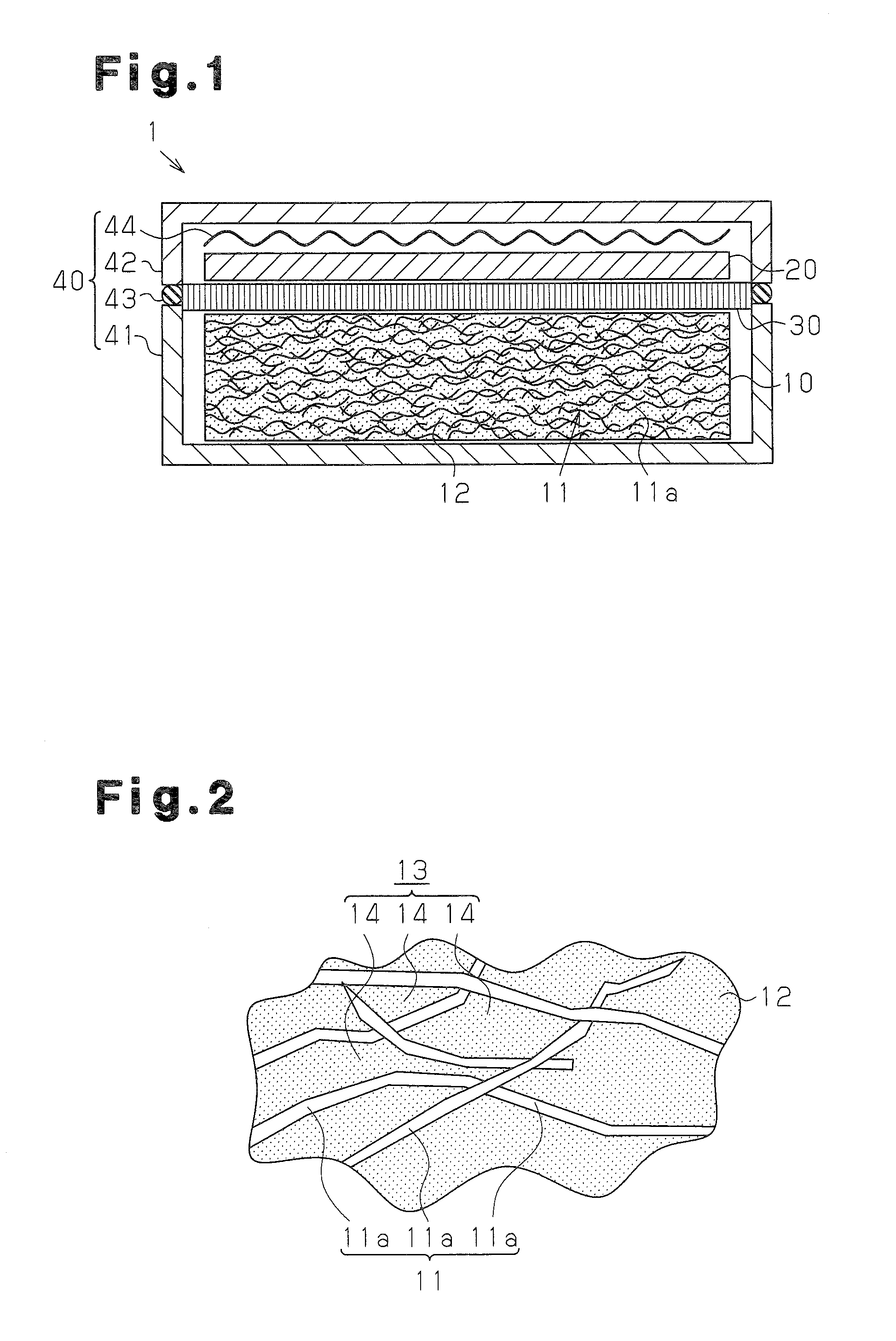 Electrode for molten salt battery, molten salt battery, and method for producing electrode