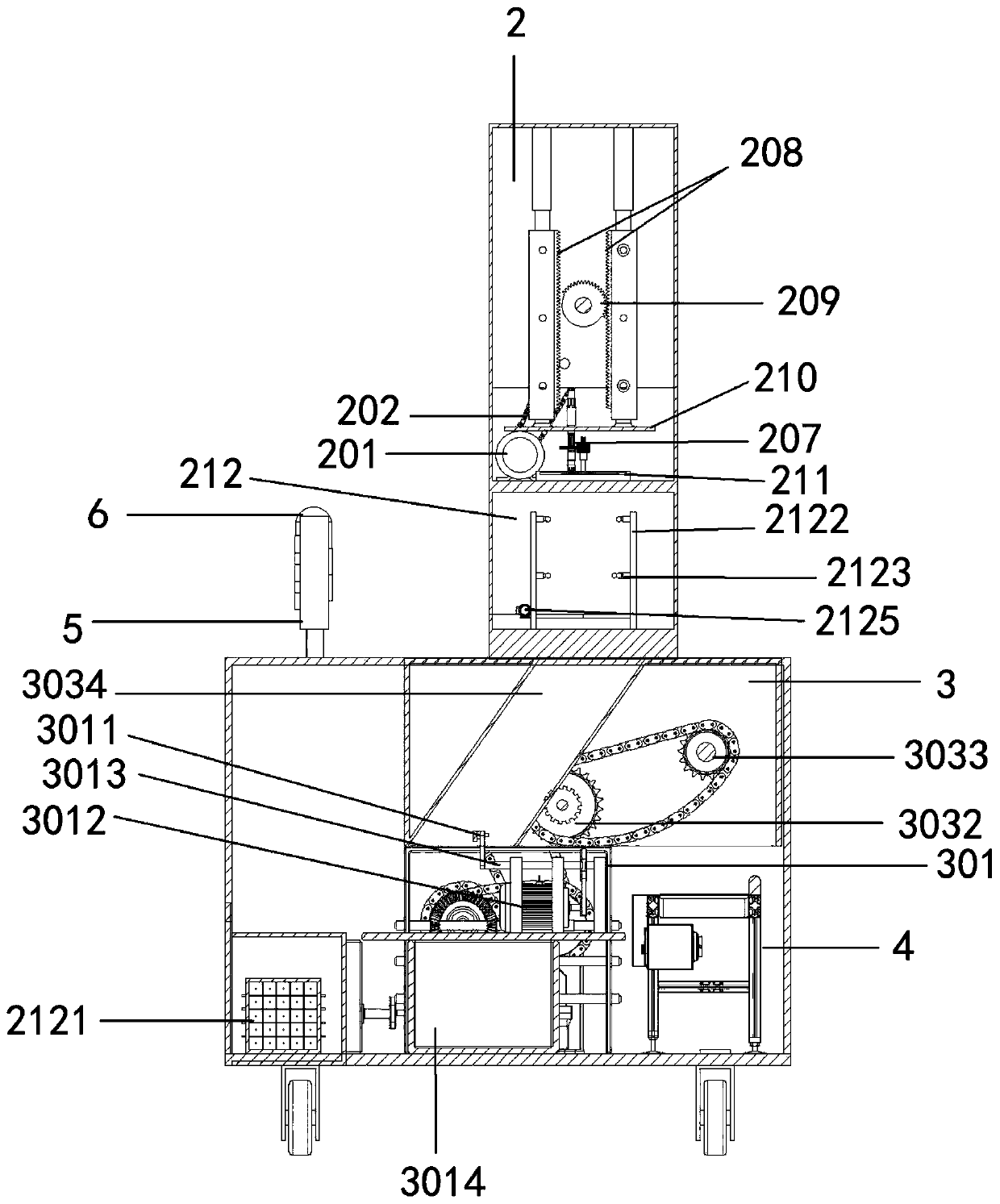 Automatic skewering machine and working method thereof