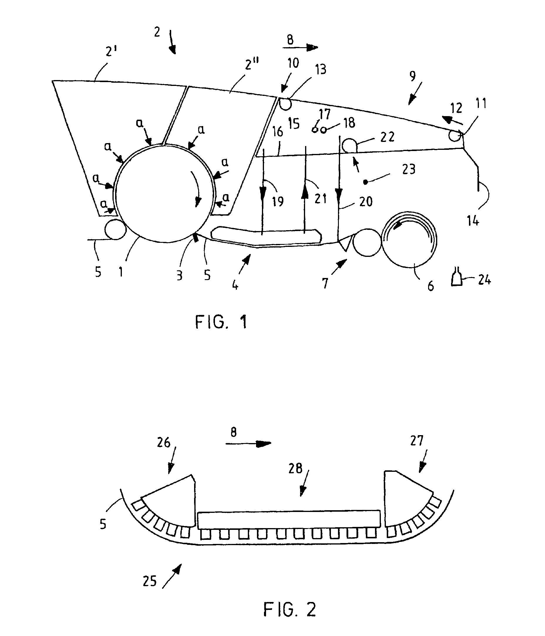 Arrangement within a yankee cylinder or the like and a roller of a paper machine