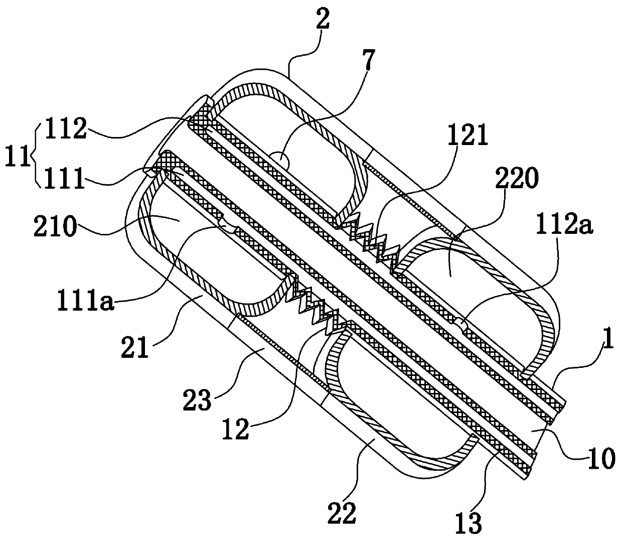 Nasal cavity bleeding stopping device