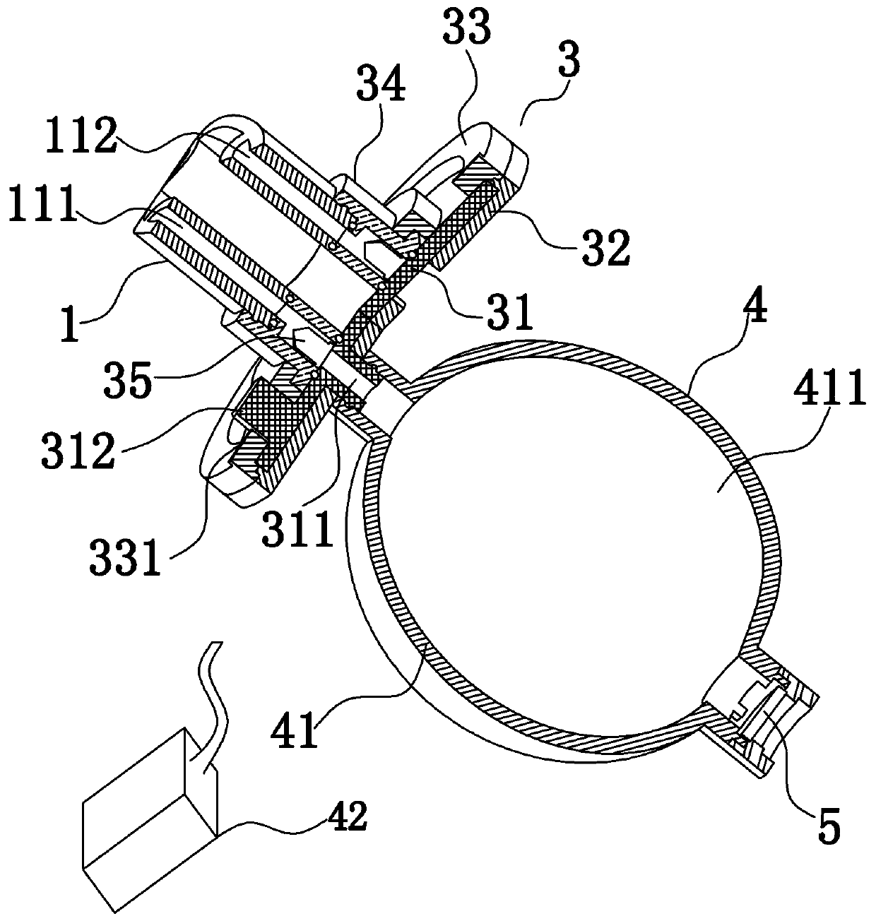 Nasal cavity bleeding stopping device