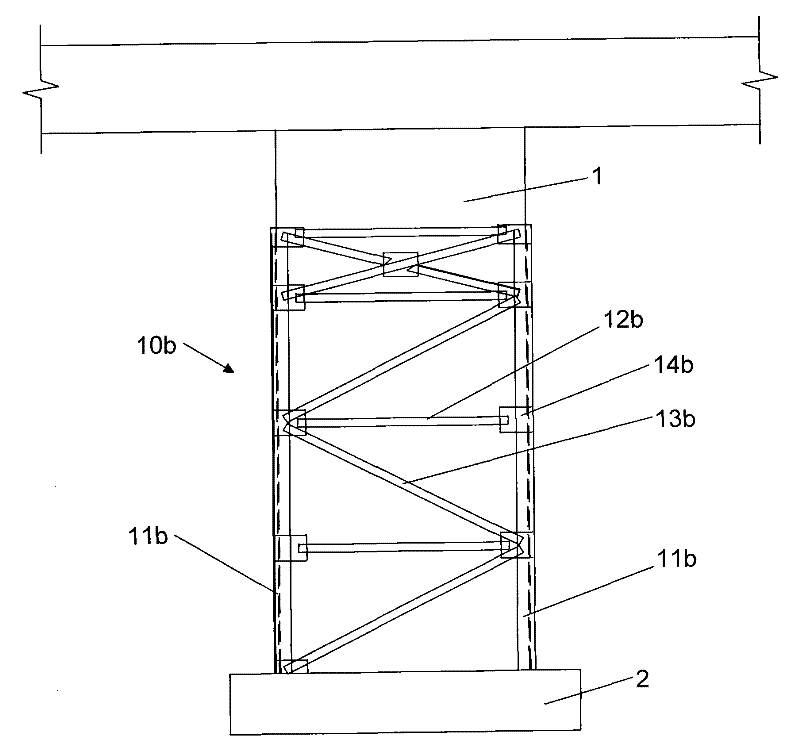 Displacement limit force transmission device for jacking up building