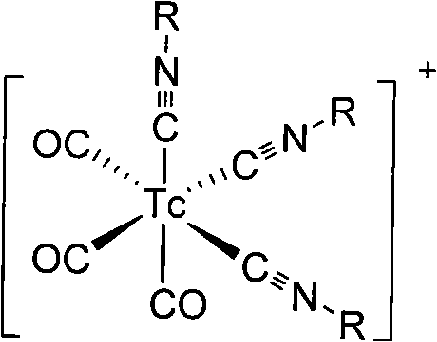 Caobonyl technetium labeled 2-azomycin composition, preparation method and application