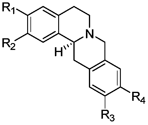 Application of protoberberine-type compound with TDO selective inhibition activity in medicament preparation