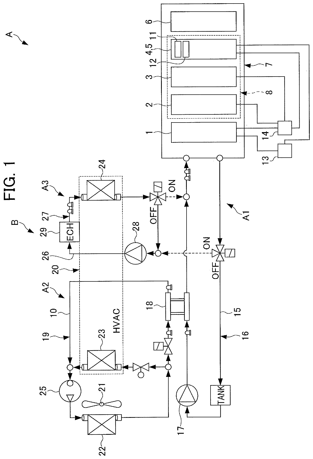 Battery cooling control system