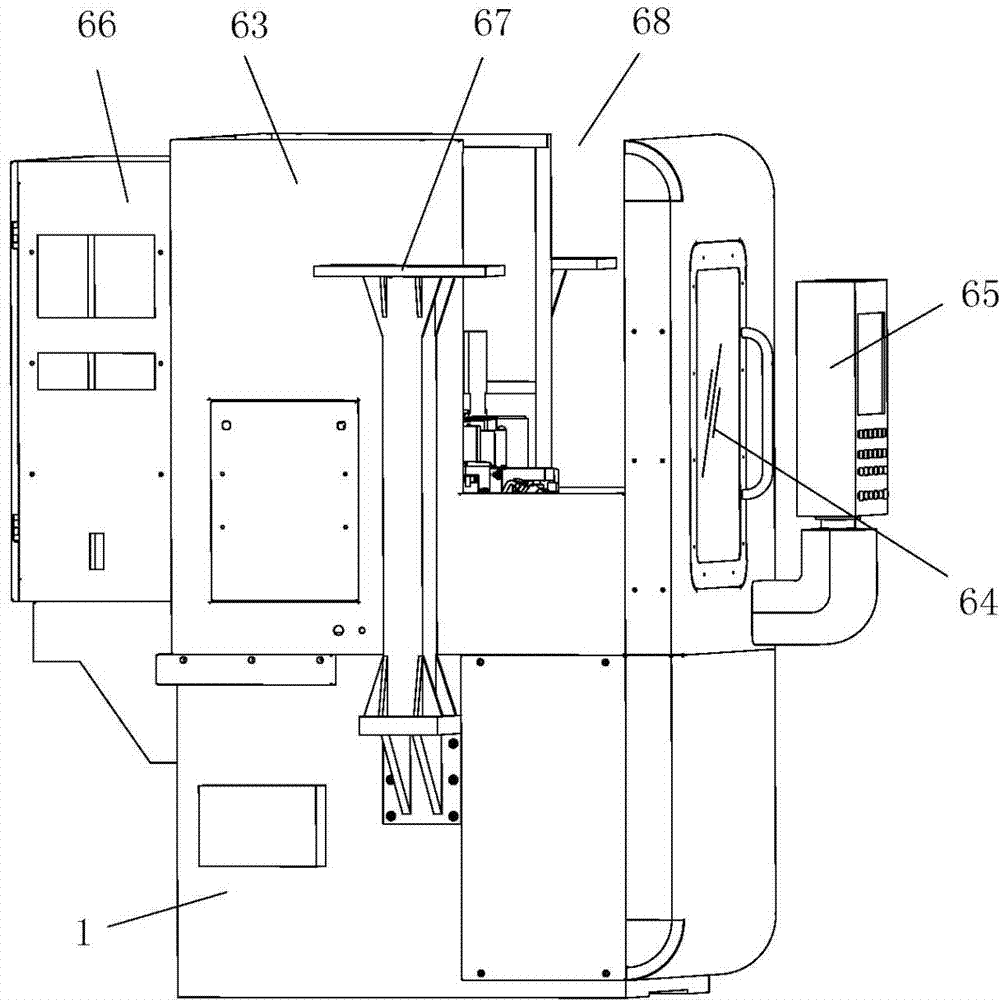 Vertical numerically controlled chamfering machine