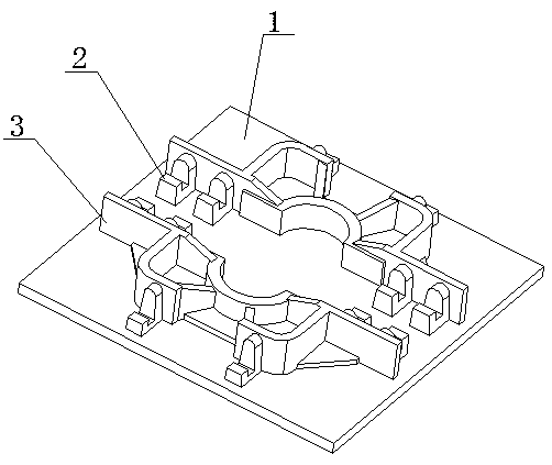 Casting process for bearing seat of frame saw