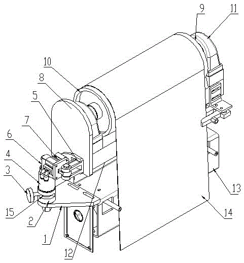 Front cam type abrasive belt rectification mechanism and rectification method of broadband sander