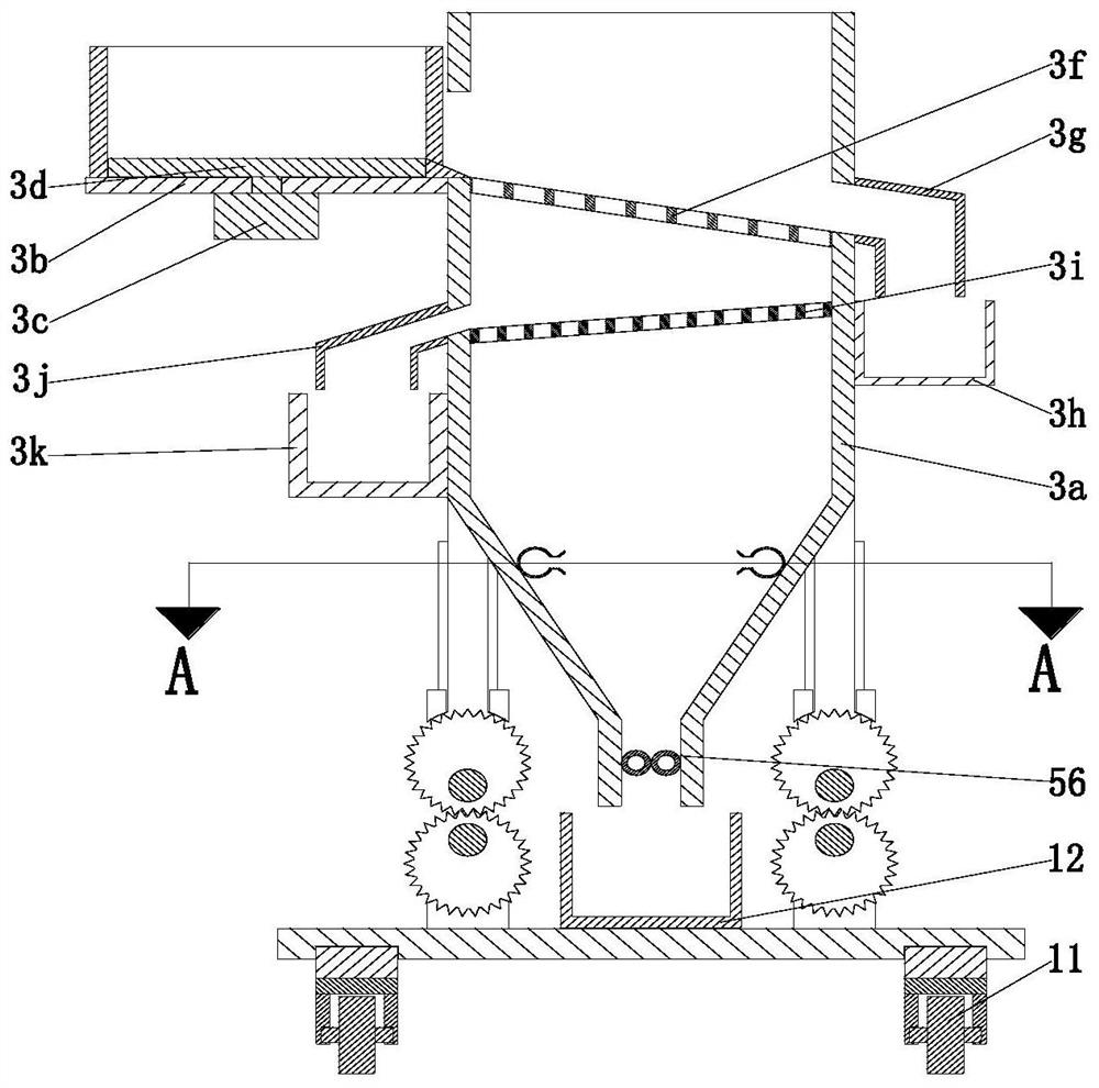 Shaking bucket for pretreatment of casting raw materials and sand-shaking treatment process