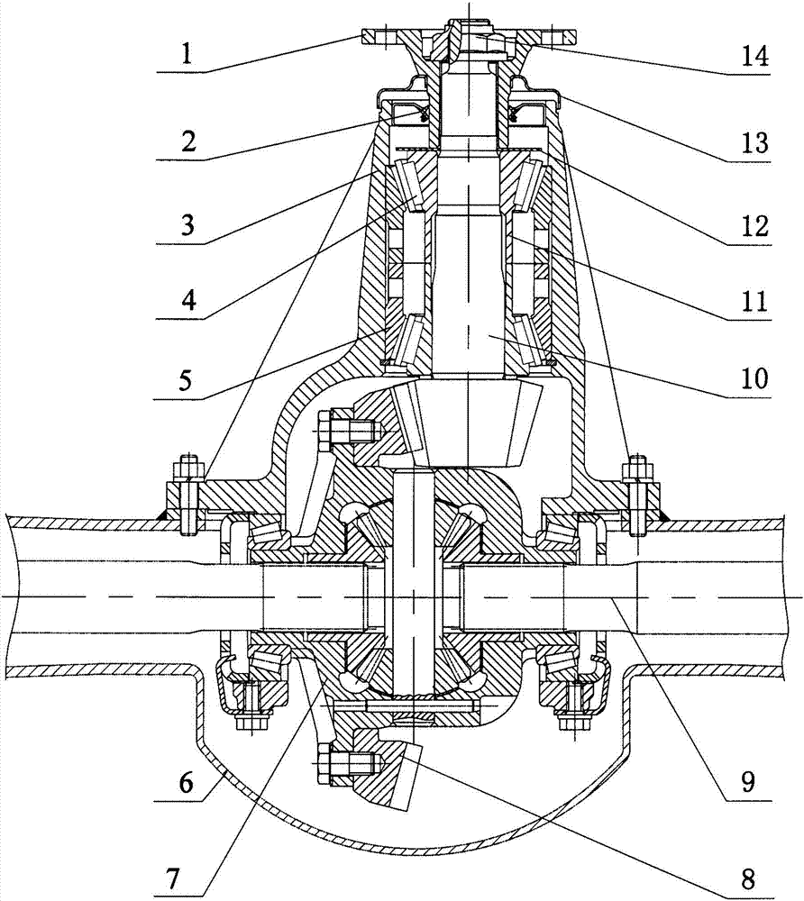 Axle reducer with easy assembly and maintenance