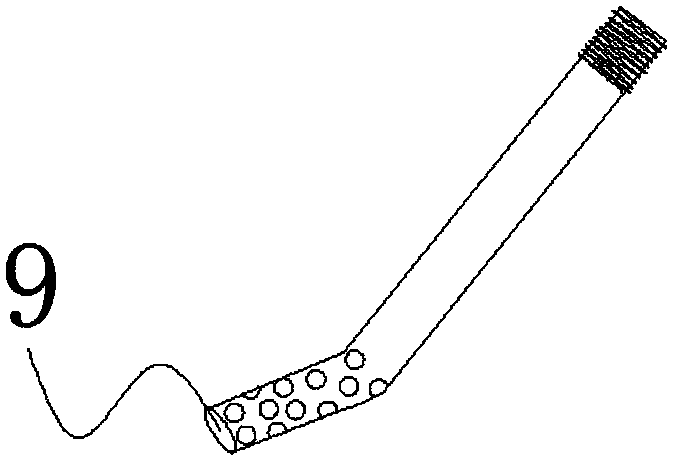 Titanium liquid hydrolyzing device with intubation tubes