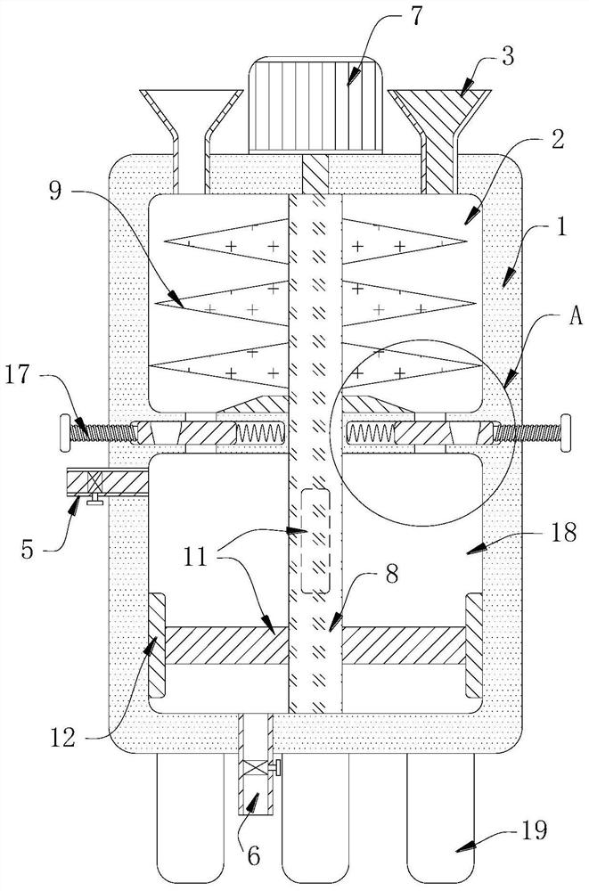 Anaerobic digestion device and method for kitchen waste