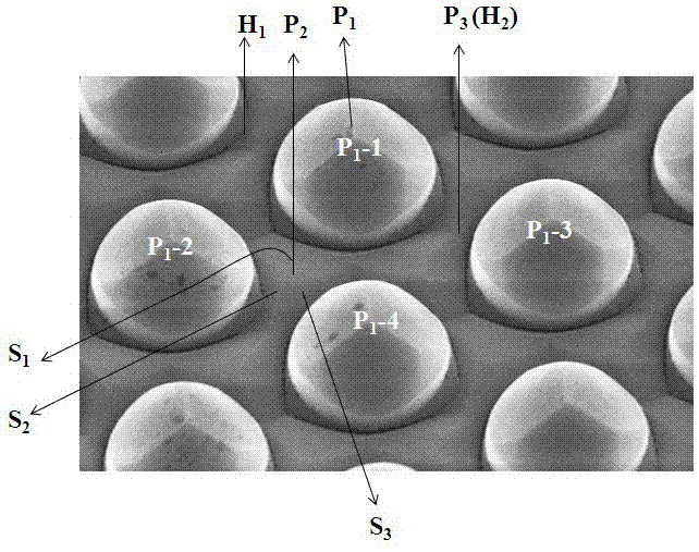 Patterned sapphire substrate and light emitting diode