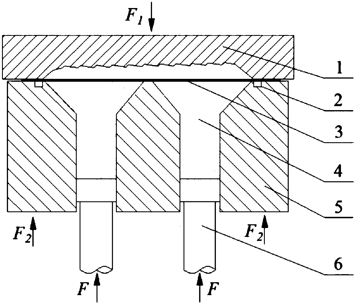 Viscous medium pressure forming method for local curvature sudden change thin-wall coverage piece