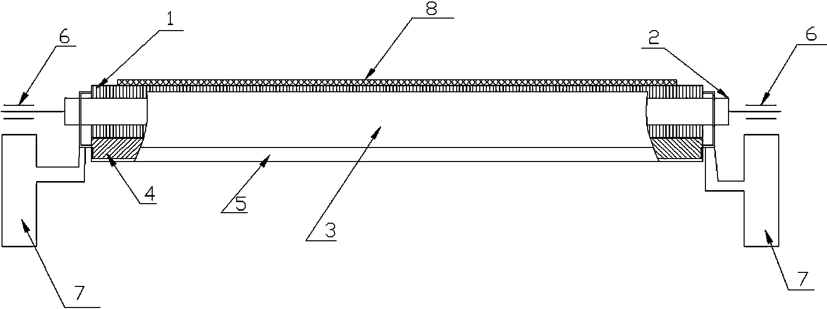 Cleaning device for back face of breathable net belt of artificial board preforming press