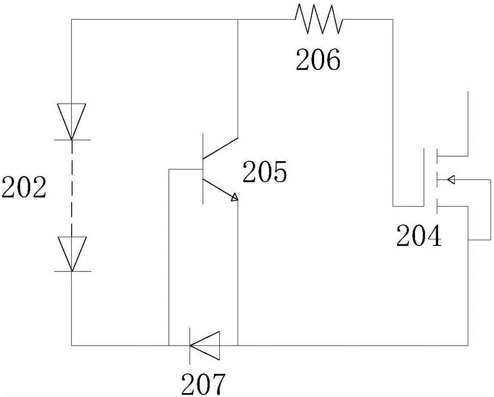 Circuit structure used for driving silicon-based avalanche photodiode