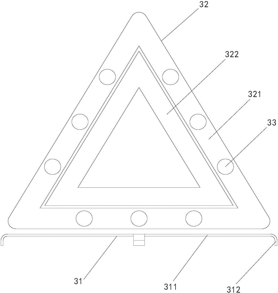 Car warning system having initiative infrared warning signal emission function