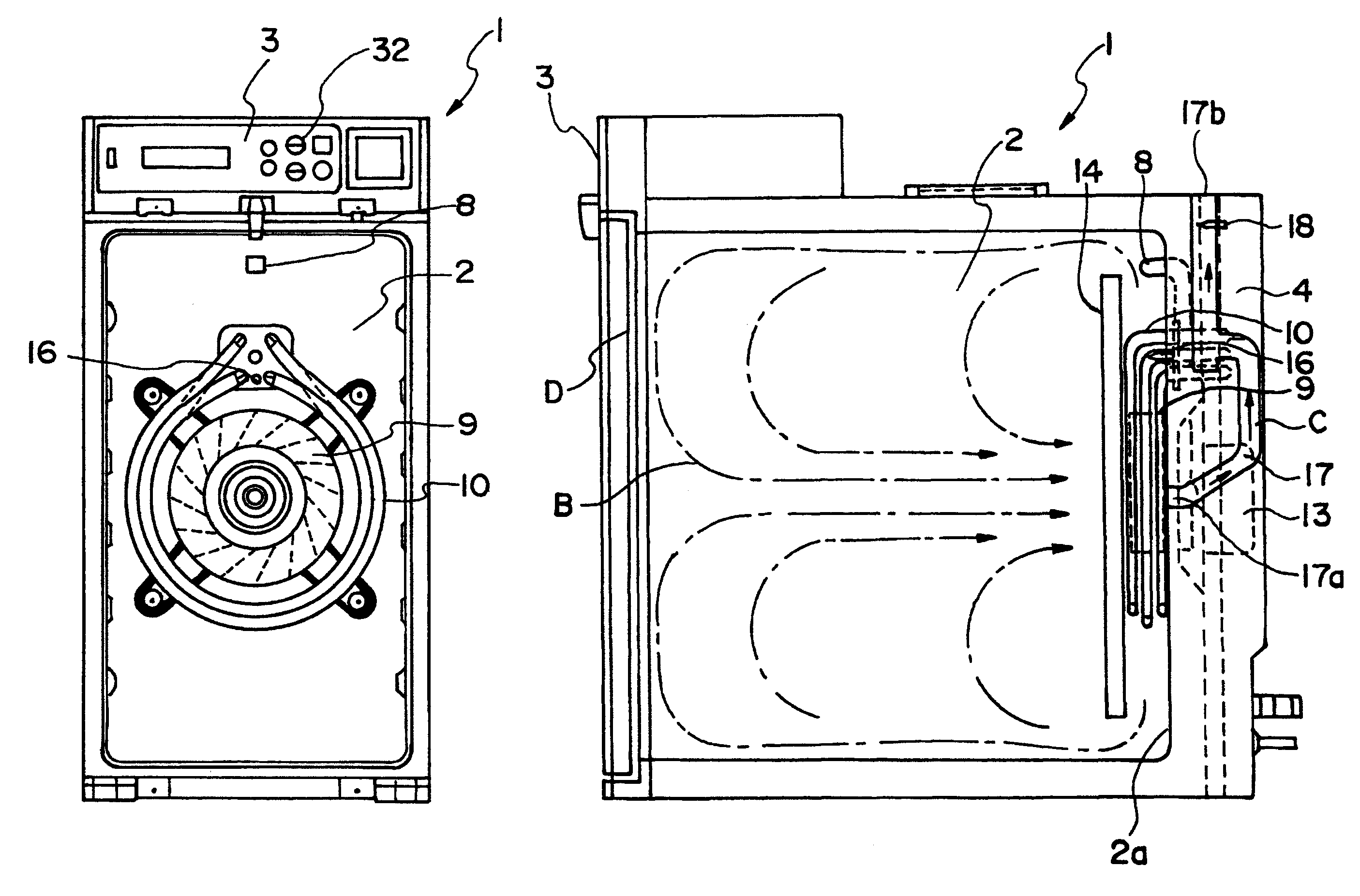 Heating unevenness preventing device for steam oven for aircraft