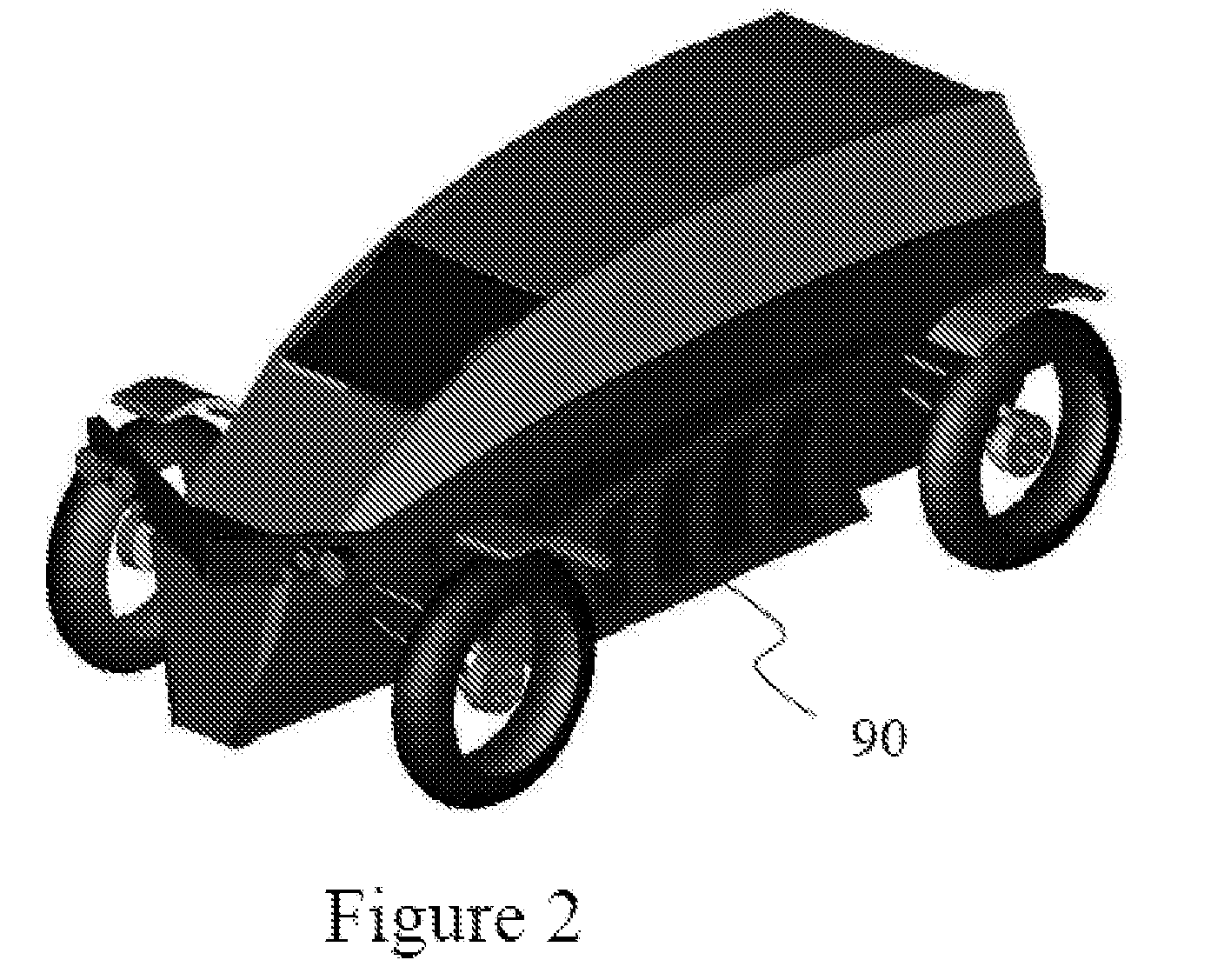 Safe, Super-efficient, Four-wheeled Vehicle Employing Large Diameter Wheels with Continuous-Radius Tires, with Leaning Option