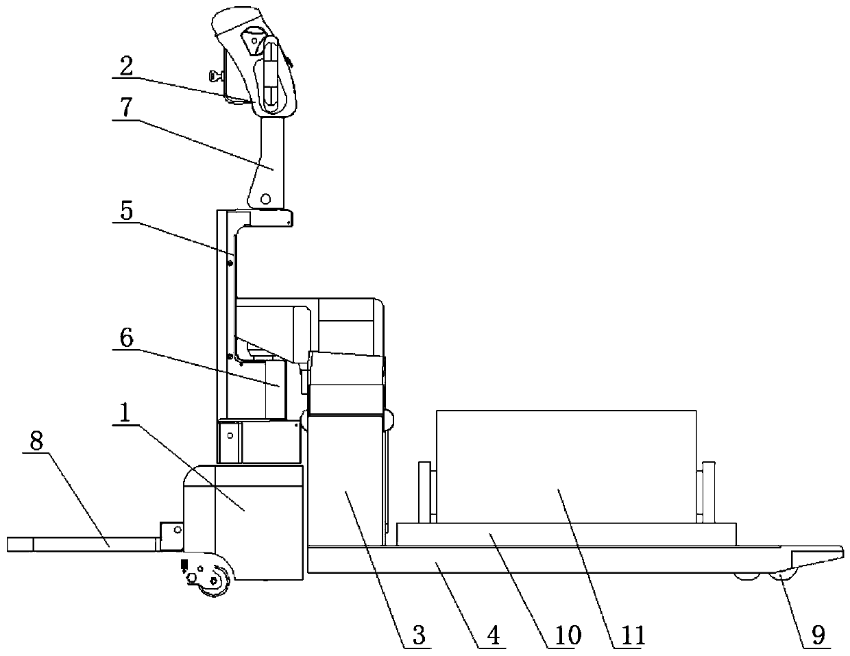 Stand-driving type electric carrier