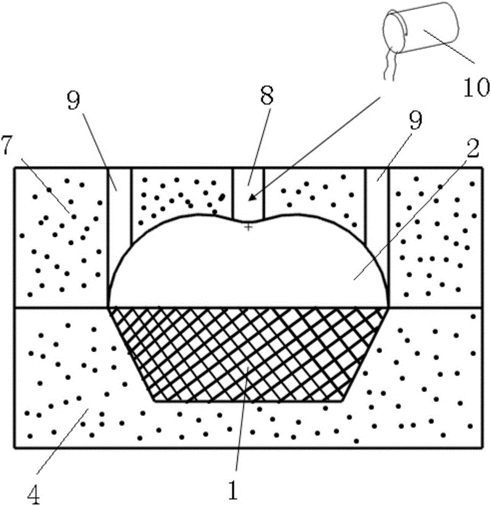 Manufacturing method for airplane part stretch-forming mold made of resin matrix composite