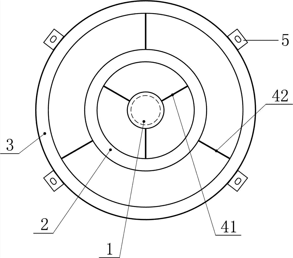 Noise abatement device for draught fan and application method of noise abatement device