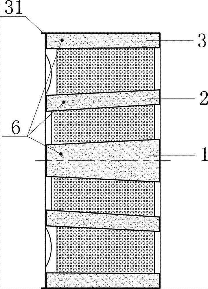 Noise abatement device for draught fan and application method of noise abatement device