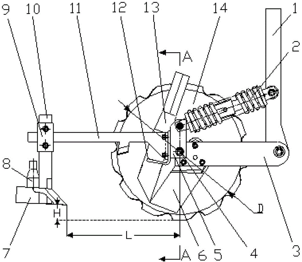 Combined type sowing fertilizing ditcher