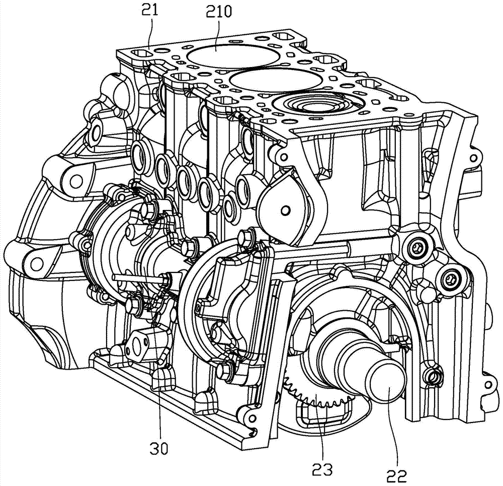 Engine balance shaft mechanism and engine assembly