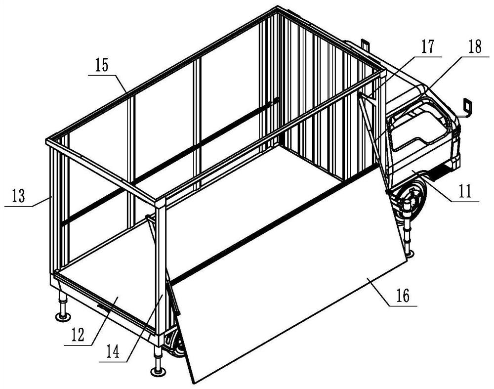 A shared bicycle transport vehicle based on a van