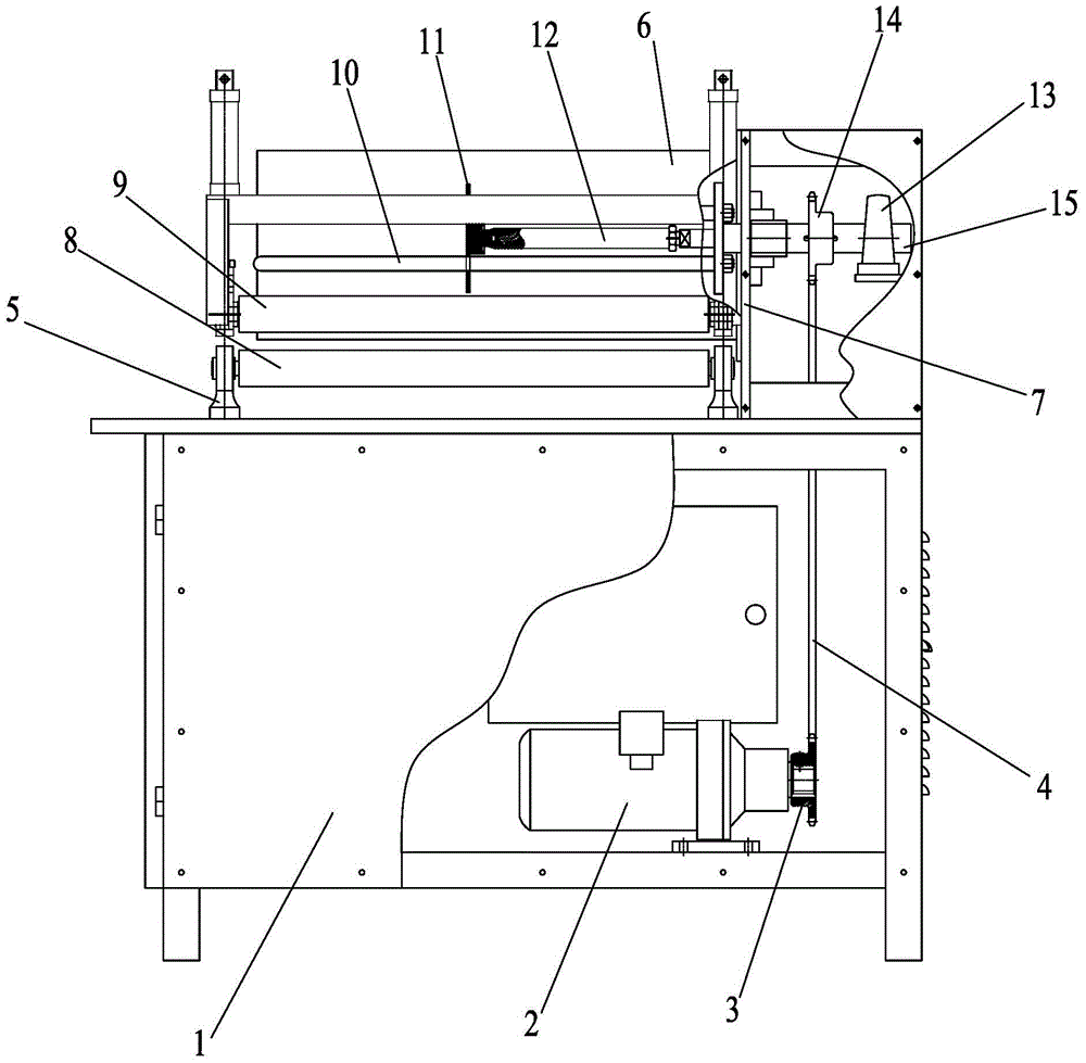 Quilt winding machine winding device