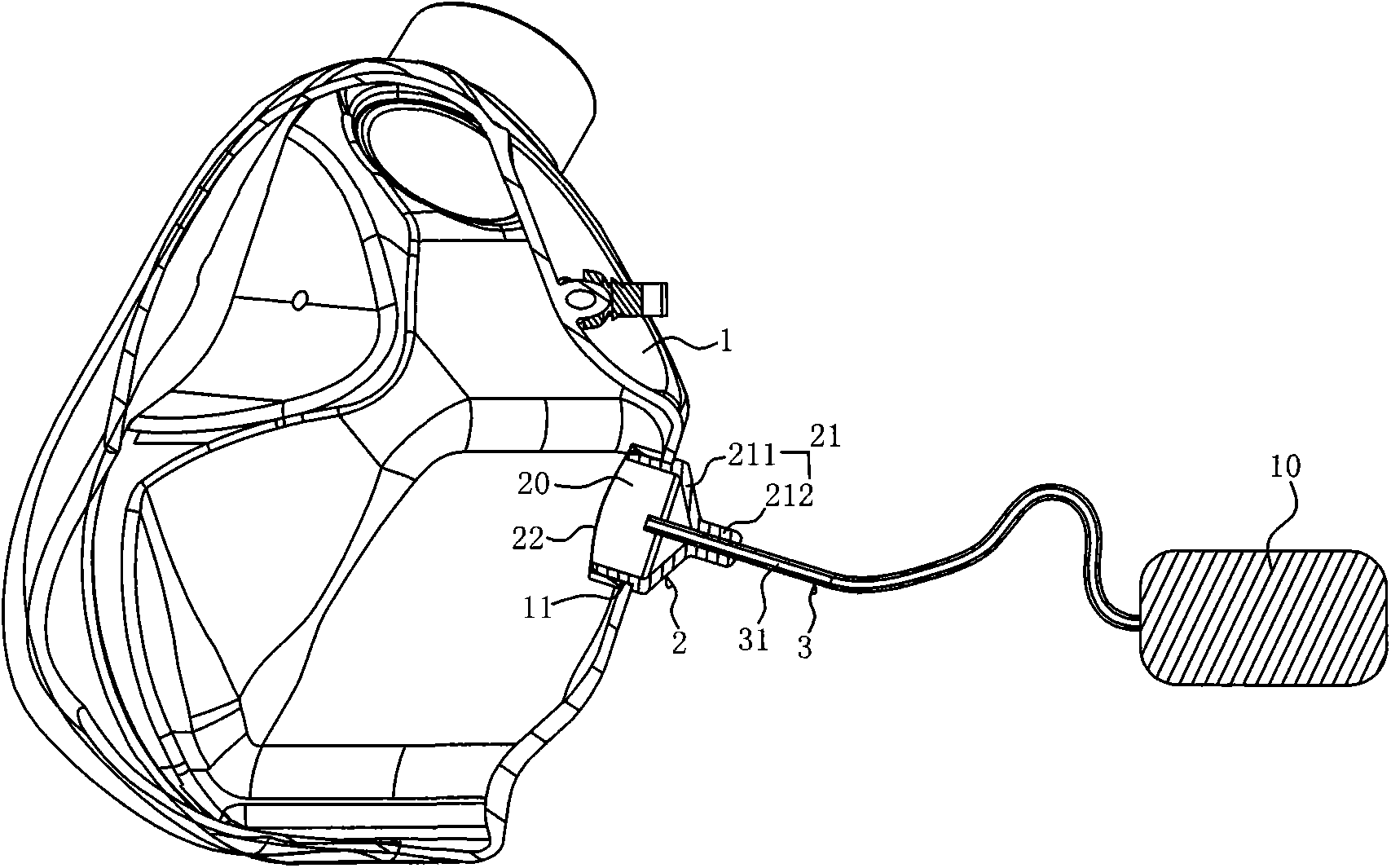 Noninvasive ventilation nasal/mask trigger device with function of guaranteeing pressure trigger sensitivity