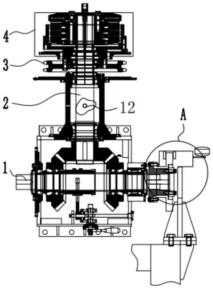 Novel oil field drilling rotating disc transmission case