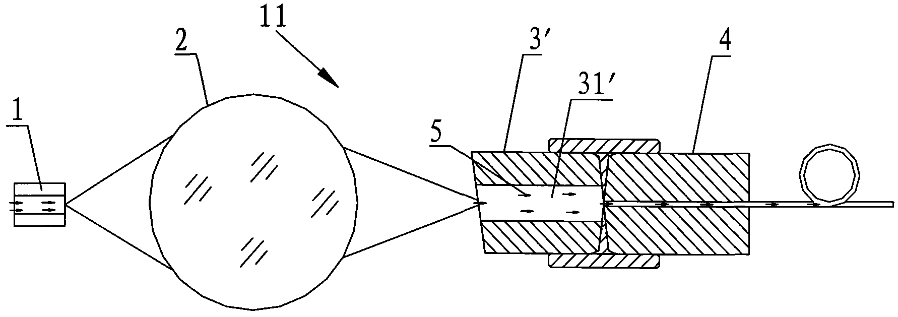Spot coupling and conversion device